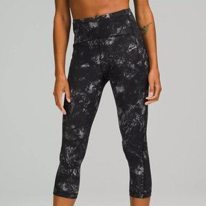Lululemon Women's Swift Speed High-Rise Crop 21" Legging Aquila Black Multi